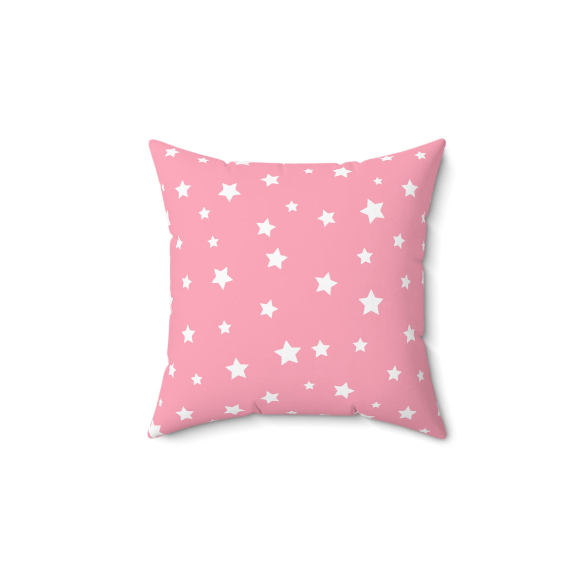 Baby Birth Stats Pillow — Pink Watercolor Bear Personalized Birth Announcement