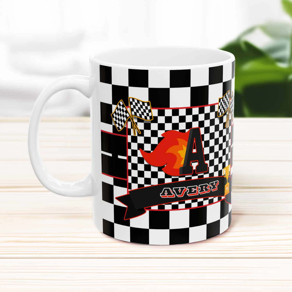 Racing Flag Ceramic Mug