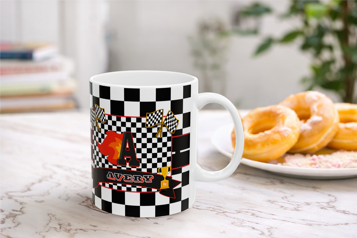 Racing Flag Ceramic Mug