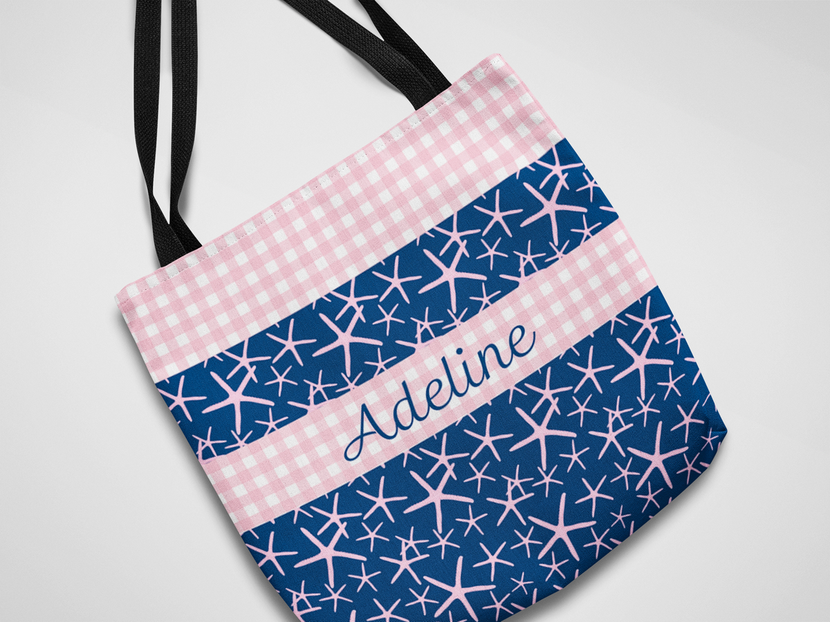 Starfish Tote Bag, Pink Starfish