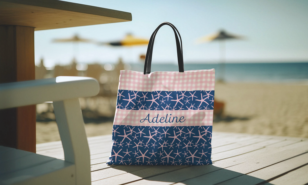 Starfish Tote Bag, Pink Starfish