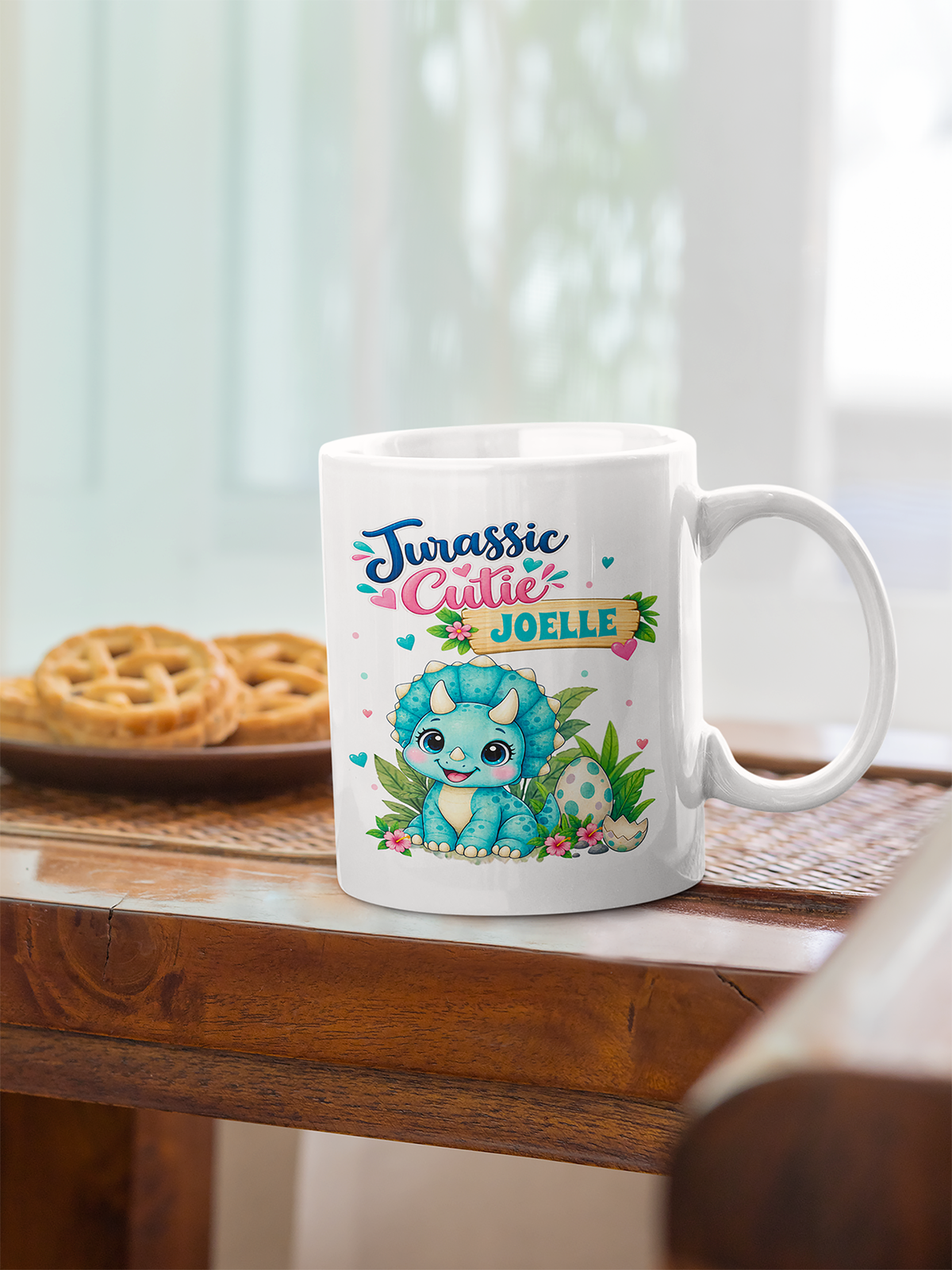 Personalized Jurassic Cutie Dinosaur Mug
