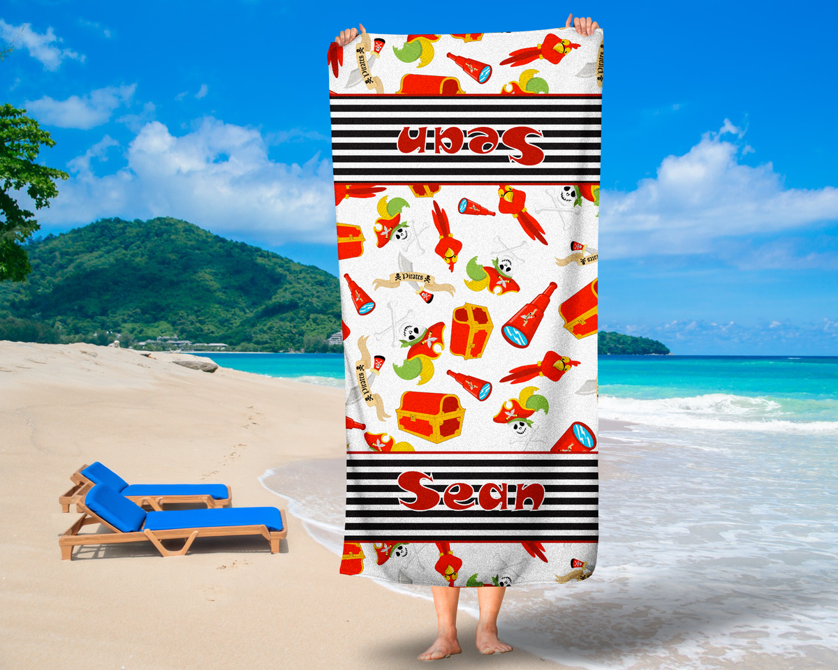 Pirate Beach Towel