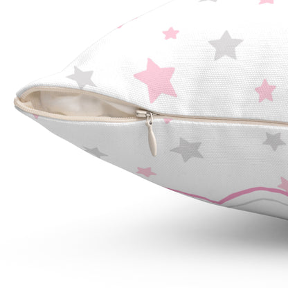 Personalized Baby Girl Birth Stats Pillow, Owl
