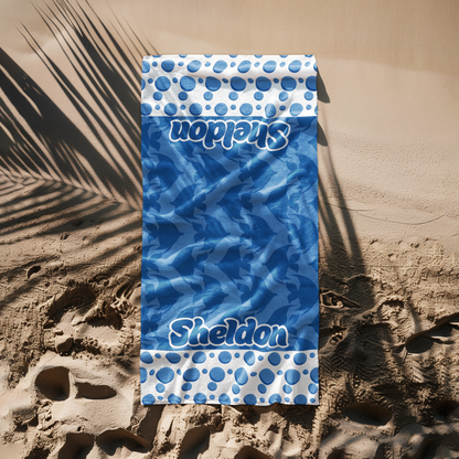 Ocean Blue Fish Beach Towel