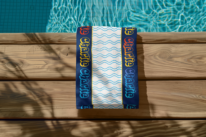 Neon Graffiti Beach Towel