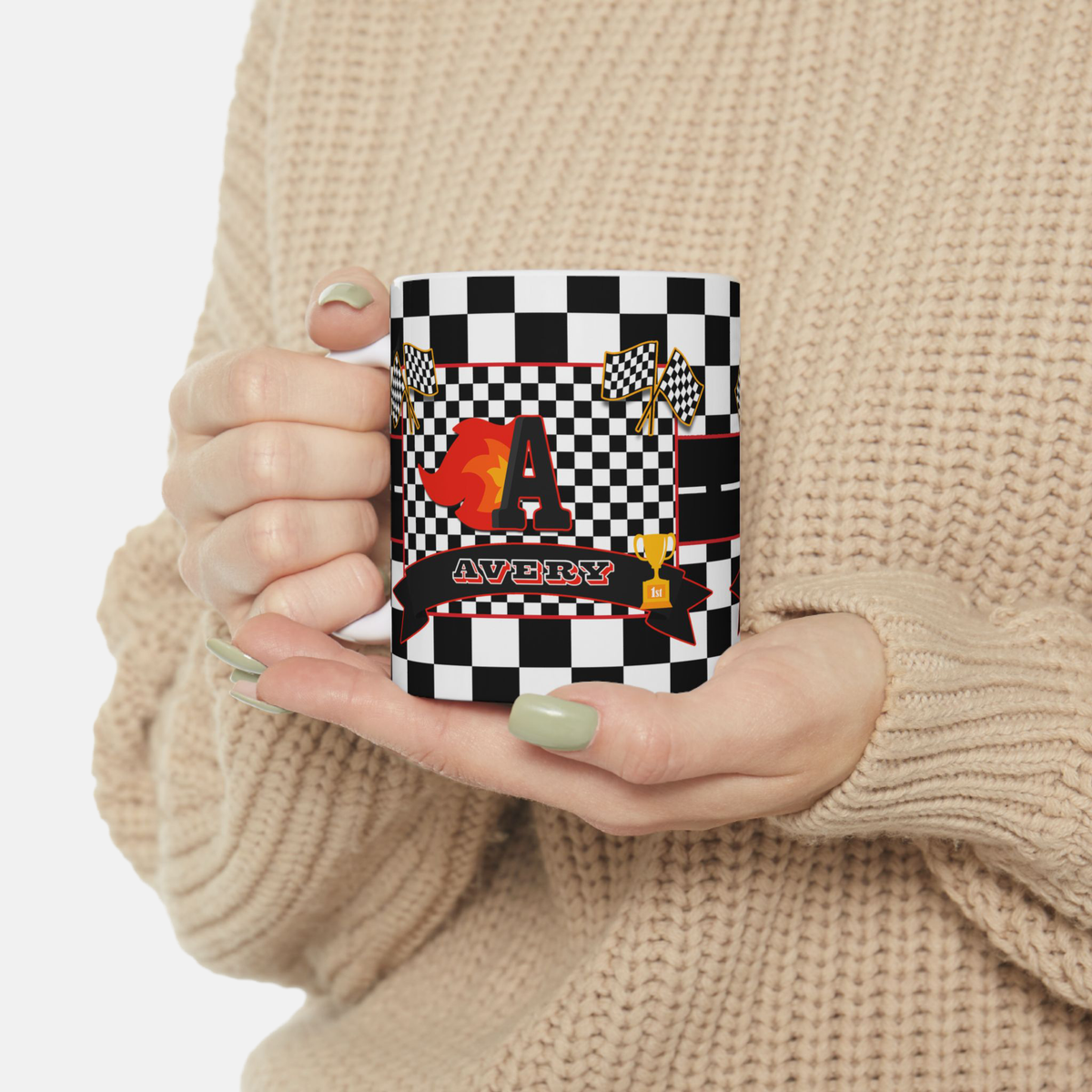 Racing Flag Ceramic Mug