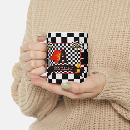 Racing Flag Ceramic Mug