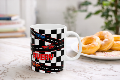 Race Car Track Mug