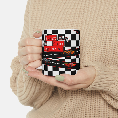 Race Car Track Mug
