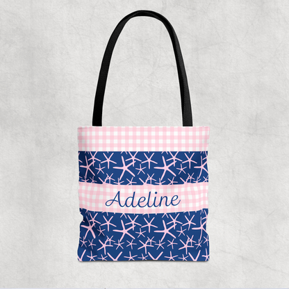 Starfish Tote Bag, Pink Starfish
