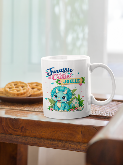 Personalized Jurassic Cutie Dinosaur Mug