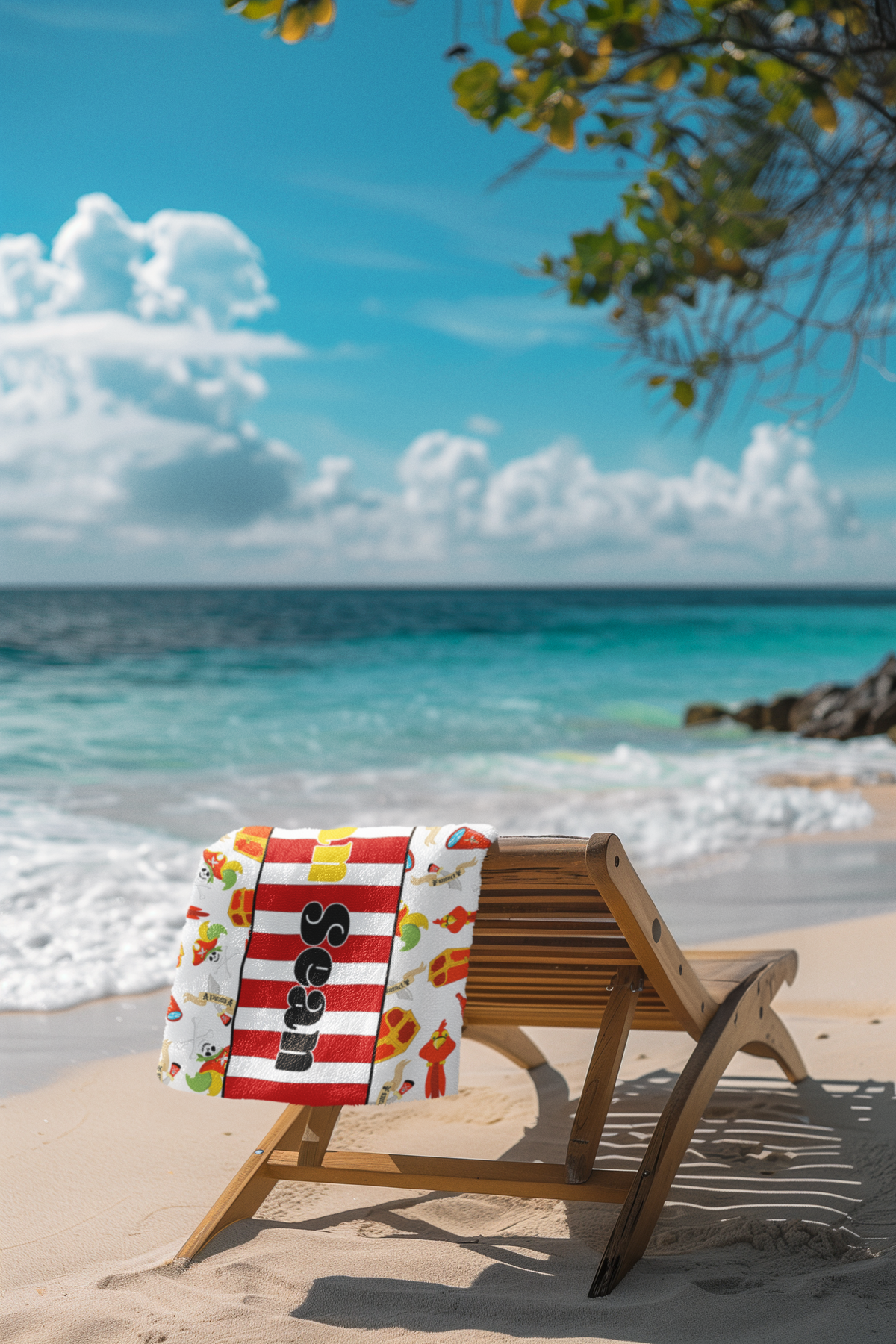 Pirate Beach Towel