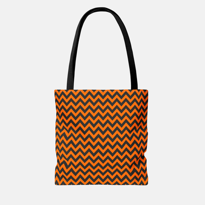 Personalized Halloween Cat Tote Bag — Custom Name Trick-or-Treat Bag