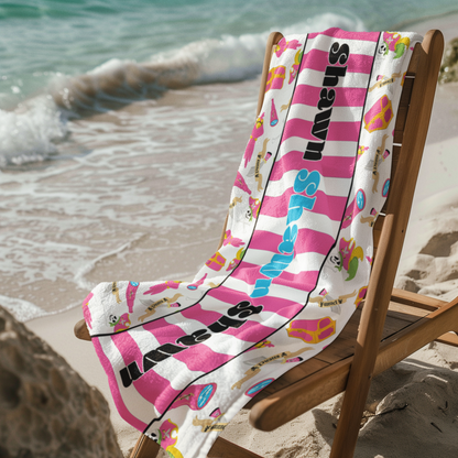 Pirate Beach Towel