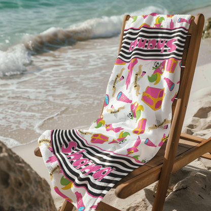 Pirate Beach Towel
