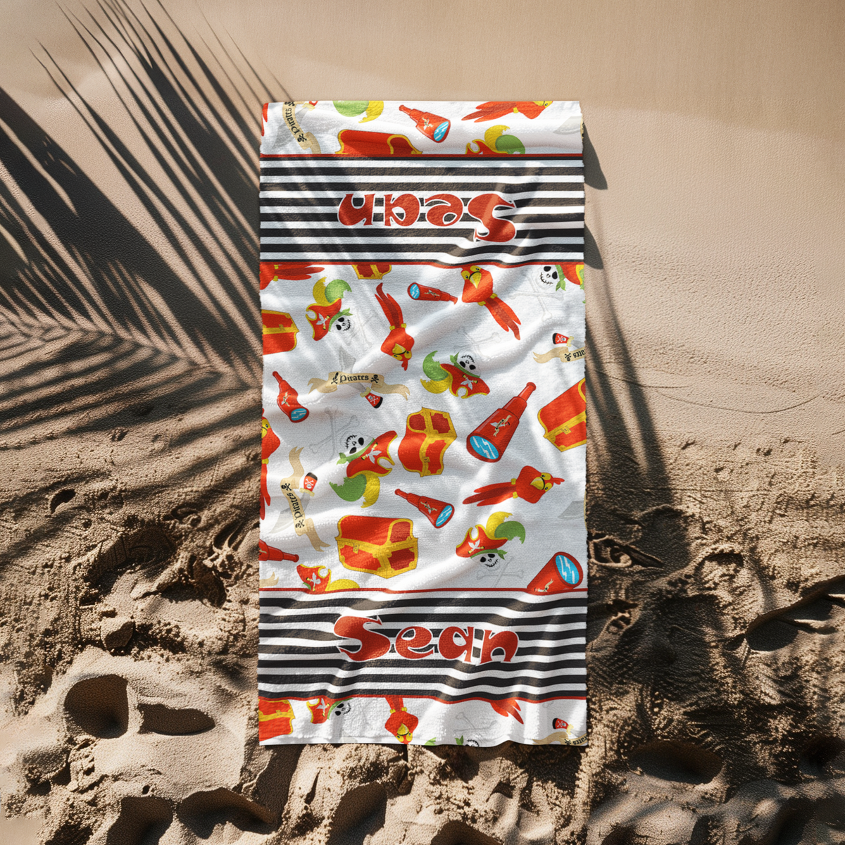Pirate Beach Towel