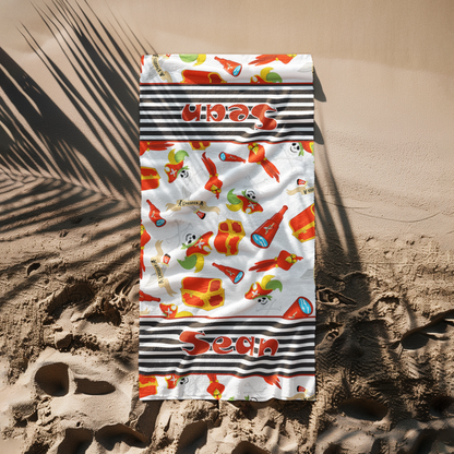 Pirate Beach Towel