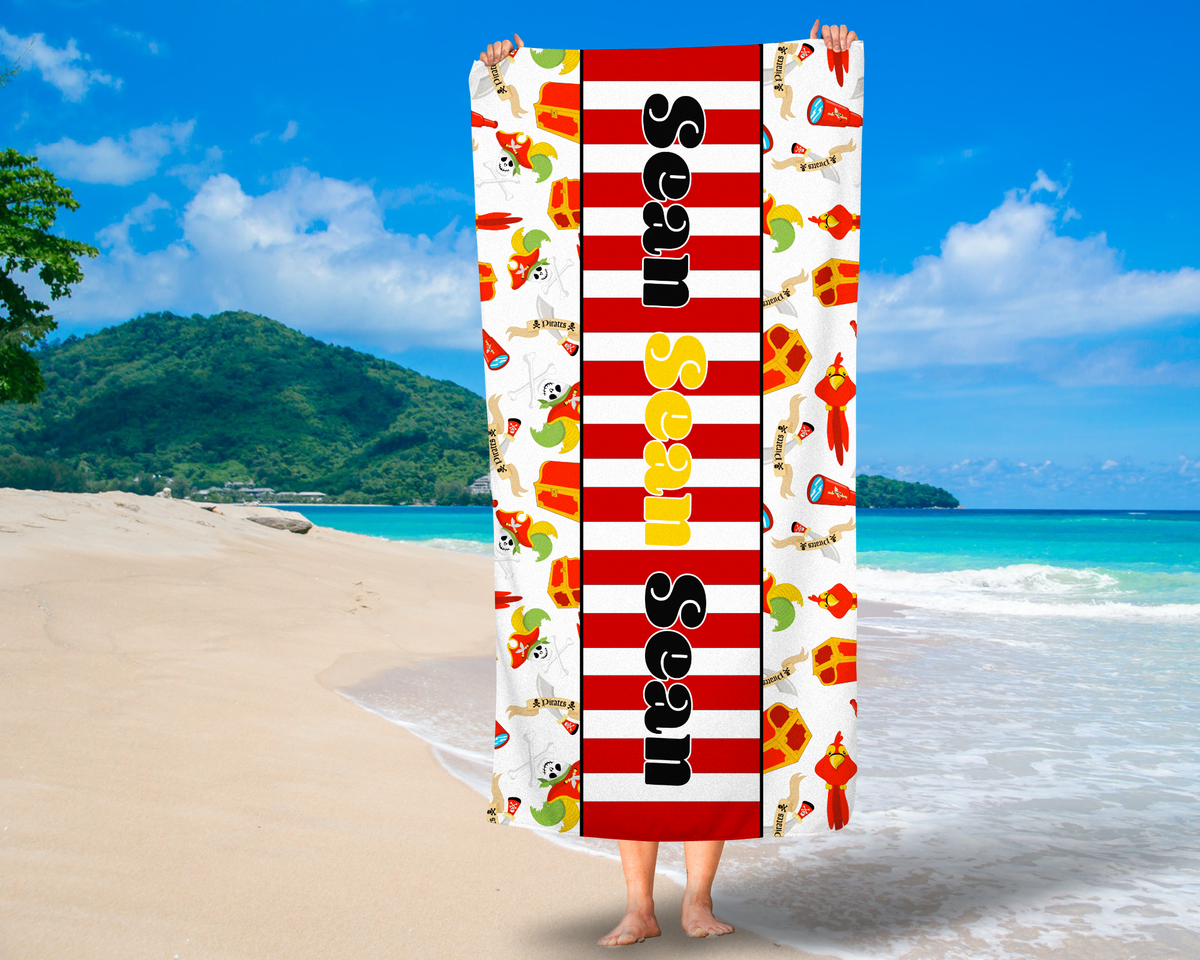 Pirate Beach Towel