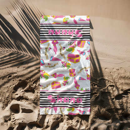 Pirate Beach Towel