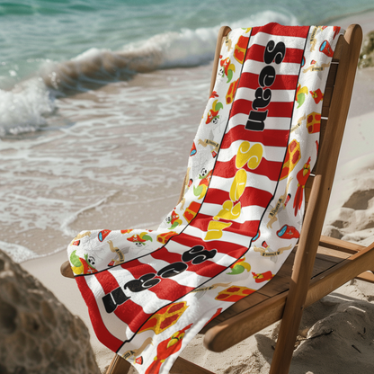 Pirate Beach Towel